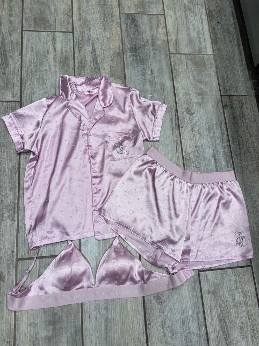 Juicy Couture pajama 3 pieces set , M
